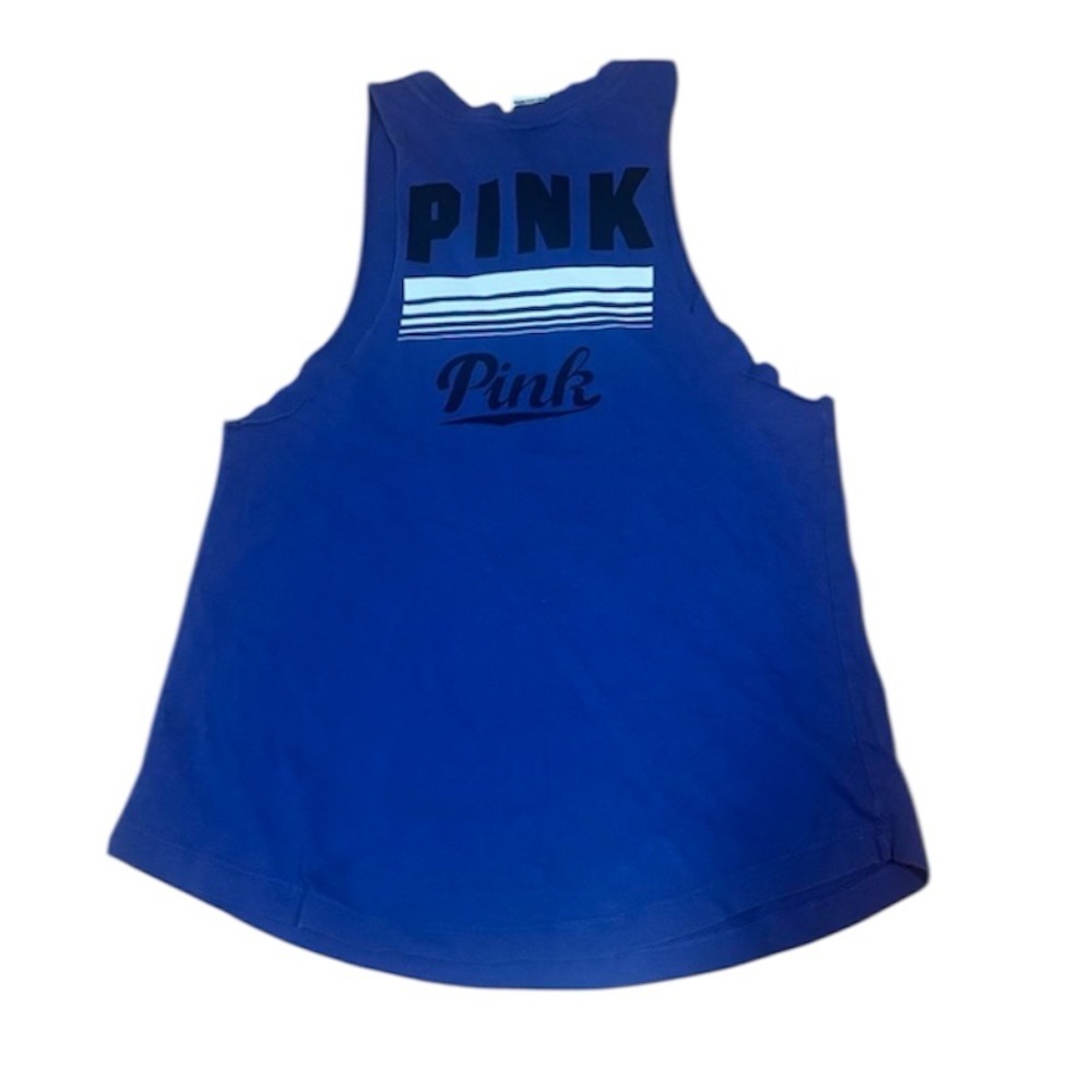 Pink Victoria’s Secret purplish blue racer back tank top, XS